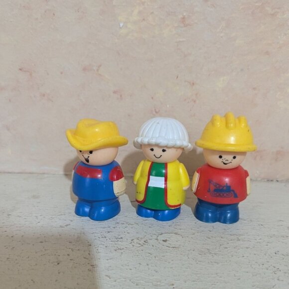 Shelcore Vintage Figurine Set - Farmer Chef & Construction Worker Toys VINTAGE - Picture 5 of 8
